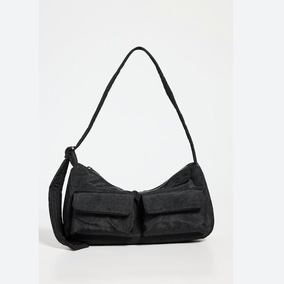 BAGGU Cargo Shoulder Bag Black NWT - Picture 1 of 7